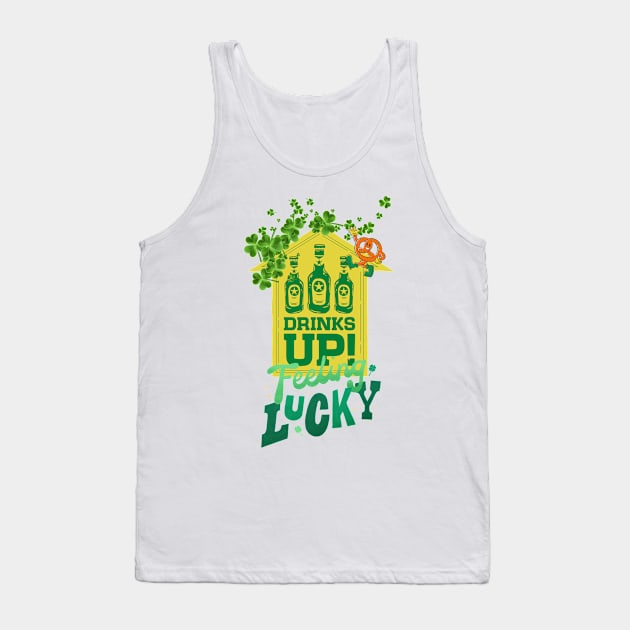 Drinks up St Patrick Tank Top by Beyond TShirt